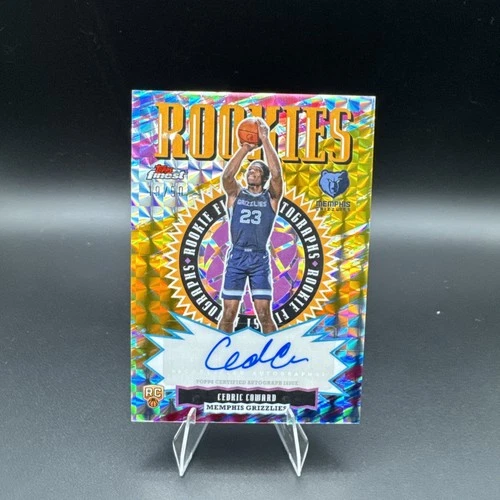 New Listing2025-26 Topps Finest Rookie Autographs Cedric Coward #RFA-CC Gold Geometric /50