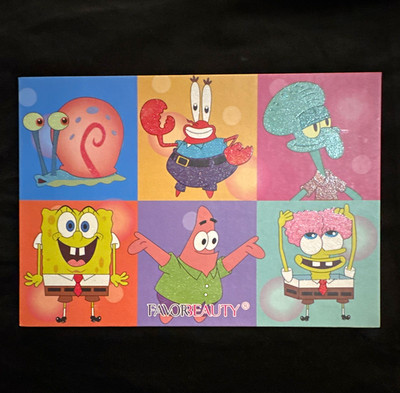 FAVORBEAUTY SpongeBob SquarePants 54 Shade Eyeshadow Palette Shimmer/Matte