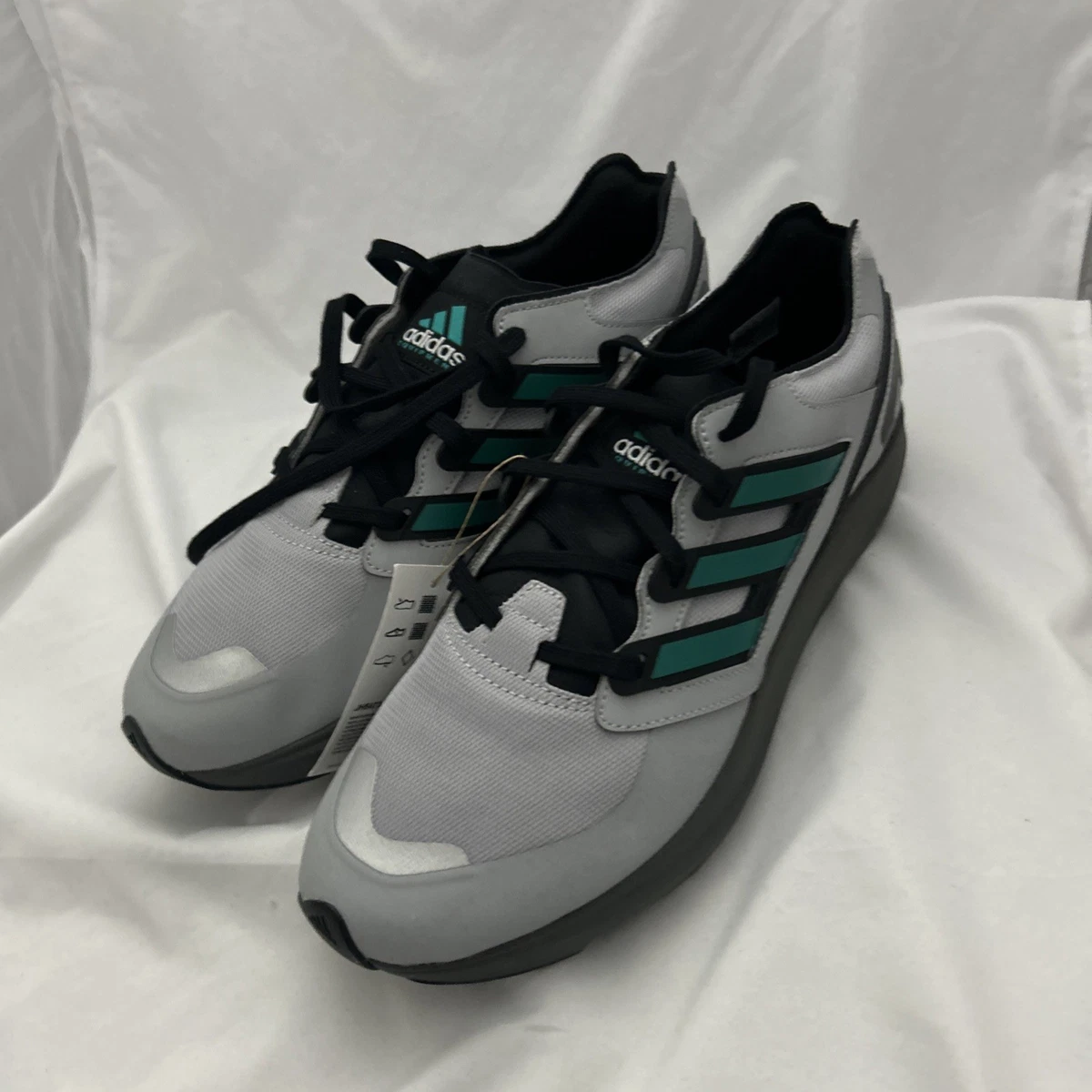 Size 11 - adidas mens Equipment Takumi Sen Shoes 'Silver/EQT Green