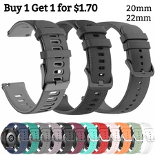 20mm 22mm Quick Release Silicone Watch Band Strap Universal Replacement Bracelet