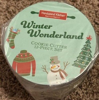 12 Pc Handstand Kitchen Winter Wonderland Cookie Cutter Set Celebrate Christmas