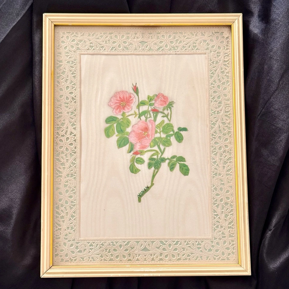 "Interesante pintura sobre tela enmarcada firmada NANAN 13""x10"" ÚNICA de colección hecha a mano" Foto 2 de 4