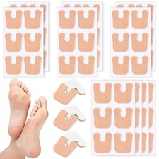 60 PCS U Shaped Felt Callus Cushions for Feet, Metatarsal Corn Pads Beige