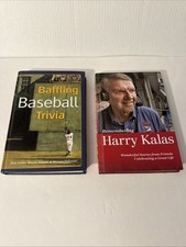 Baseball Book Lot 2 Harry Kalas Phillies Baffling Trivia MLB Hardcover