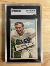 1952 Bowman Large GINO MARCHETTI Colts #23