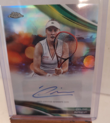Celine Naef  Refractor Topps Chrome Tennis Auto