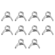 uxcell Double Wire Spring Hose Clamp, 20pcs 304 Stainless Steel 4mm, Silver