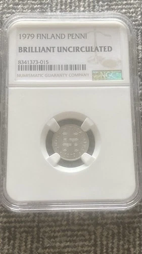 1979 Finland 1 Penni NGC Certified BU