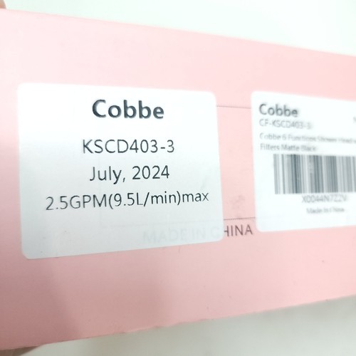 Cobbe KSCD403-3 2,5 GPM 6 Funktionen mattschwarz Duschkopf mit Filter - Bild 4 von 8
