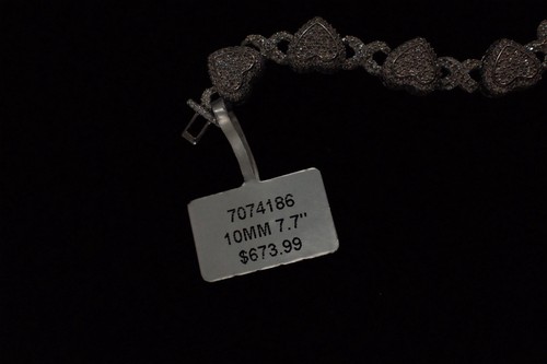 Moissanite Solid Miami Classic Bracelet Fully Iced 925 Silver Passes Tester - 第 4/4 張圖片