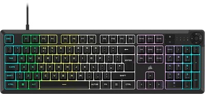 Corsair K55 CORE RGB Membran kabelgebundene Gaming-Tastatur   leise, reaktionsschnell schwarz 