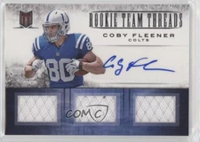 2012 Panini Momentum Triple Signatures 9/15 Coby Fleener #16 Auto RC n0c
