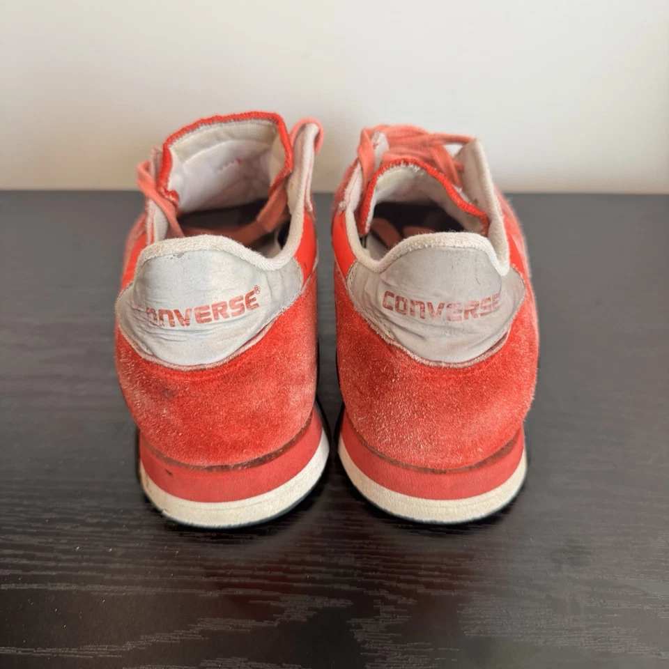 Zapatos De Gamuza Converse Road Star Rojo Años 80 De Colección Para Hombre 9.5 18562 Hechos en Corea Foto 4 de 4