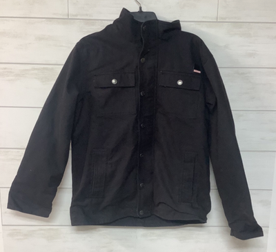 #ad Sears Craftsman Men’s Size Large Fleece Lined Canvas Work Utility Jacket Black $49.00