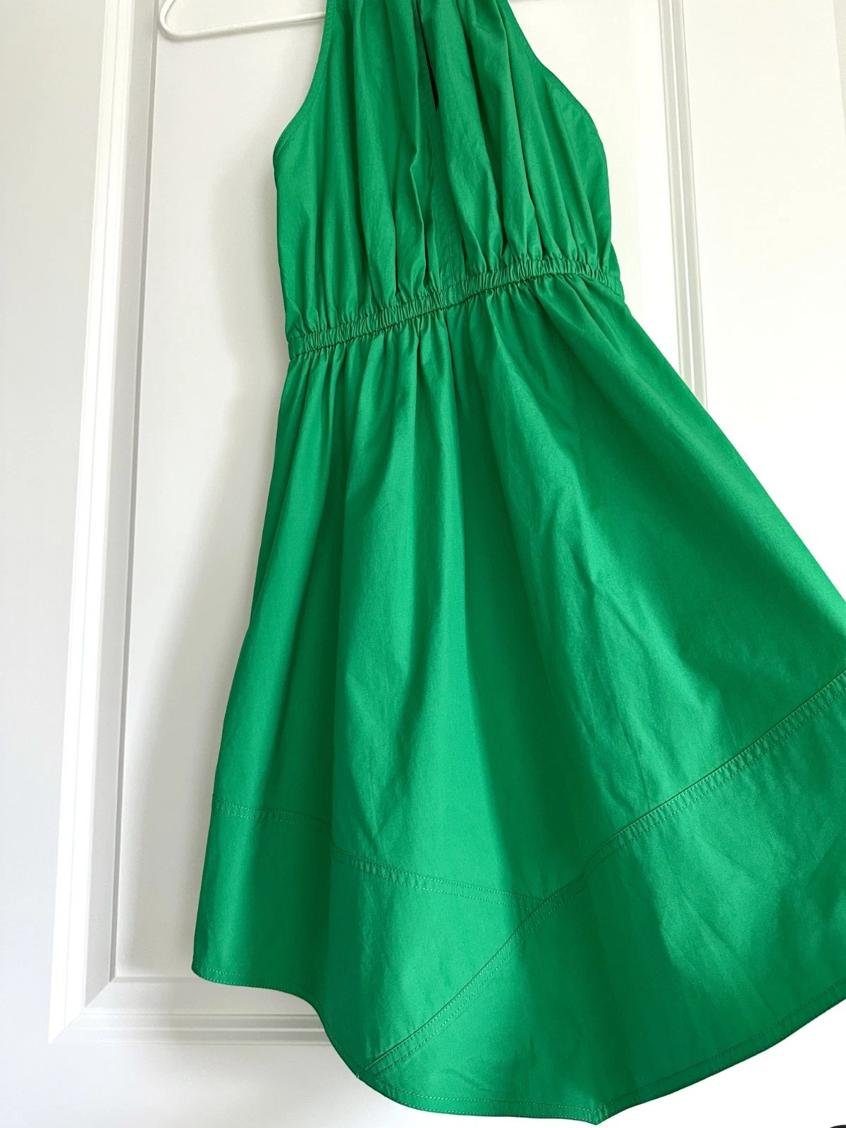 VETEMENTS A.L.C. Mini abito verde cotone senza maniche con ferretto taglia 2