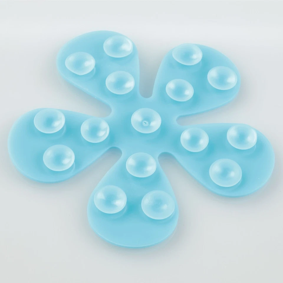 iDesign Antideslizante Bañera Treadz 4x4 Juego de 8 Pegatinas de Seguridad Multicolor Ducha Baño Foto 2 de 4