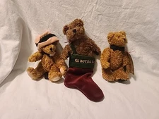Lot Of 3 Boyd's Bears MINI Plush Jointed Miniature Bear With Tags Felicity