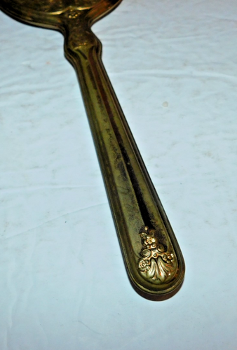 NEAT VINTAGE VANITY HANDHELD MIRROR WITH VICTORIAN DESIGN - Picture 4 of 4