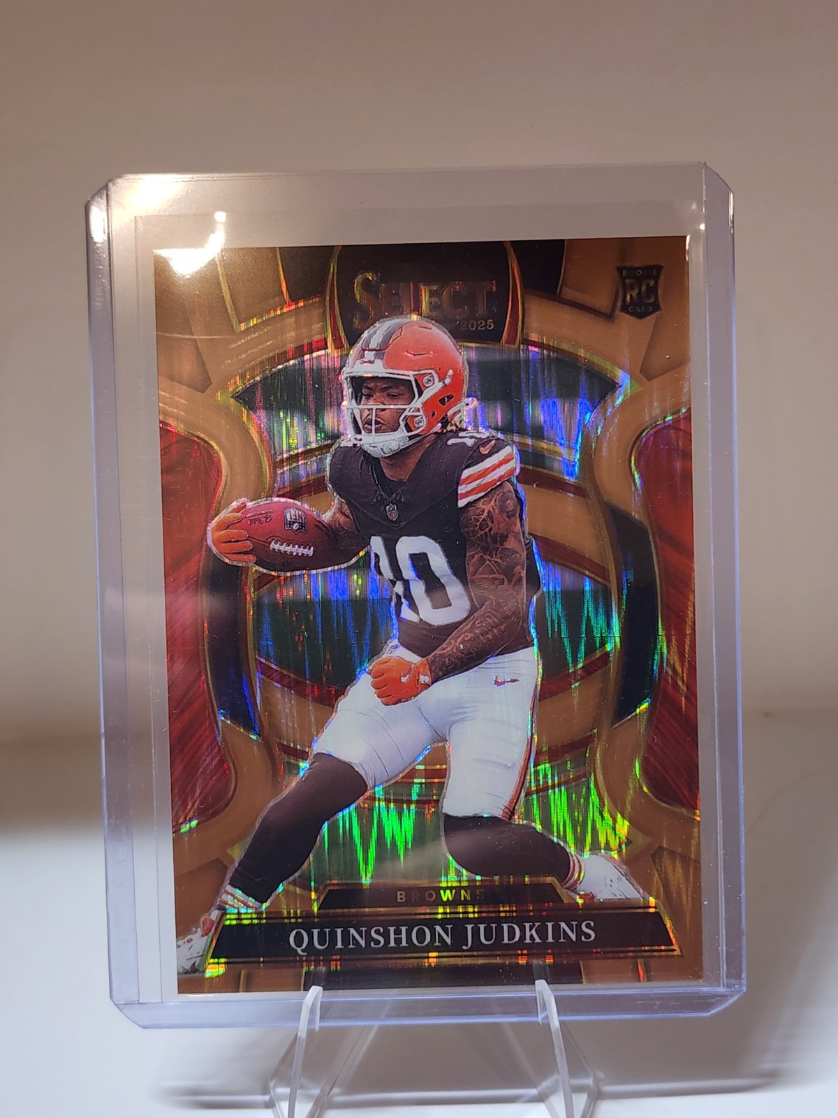 2025 Panini Select #55 Quinshon Judkins Copper Prizm Shock #/899