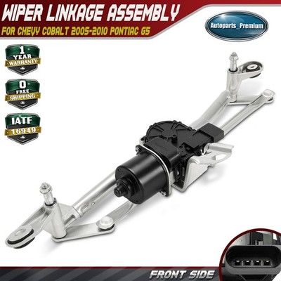 Front Wiper Motor & Linkage Assy for Chevy Cobalt 2005-2010 Pontiac G5 Pursuit