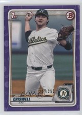 2020 Bowman Draft Purple Border 101/250 Jeff Criswell #BD-134 0jv5