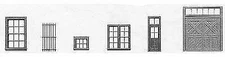 Tichy Trains 8091 HO Scale Window & Door Assortment pkg(200)