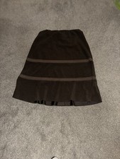 Bonmarche Ladies Skirt  Size 22 Elastic Waist Black  Mid-skirt