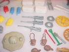 Vintage 50's 60's Marx MPC Playset Bottom of the toy chest lost pieces and parts — photo 7