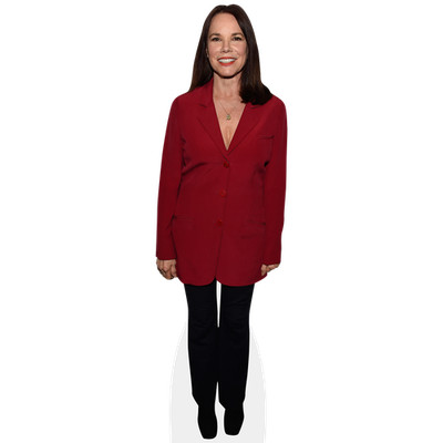 Barbara Herzstein (rote Jacke) lebensgroßer Ausschnitt