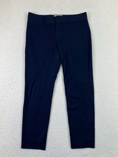 Banana Republic Womens 4 Petite Sloan Fit Slim Ankle Pants Navy Blue 989963-01