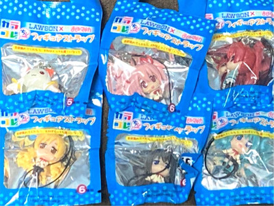 Puella Magi Madoka Magica Figure Strap Keychain Mascot Set of 6 Japan Anime