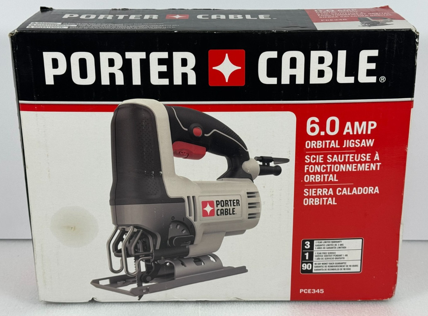 PORTER-CABLE Orbital Jig Saw 6.0-Amp Corded Model PCE345 BRA