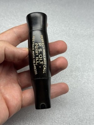 VINTAGE P.S. OLT Pekin ''PERFECT MALLARD CALL'' MODEL C-3 TRADE MARK NO.348205
