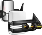 Gloss White Tow Mirrors Switchback For 2003-2006 Chevy Silverado GMC Sierra 1500