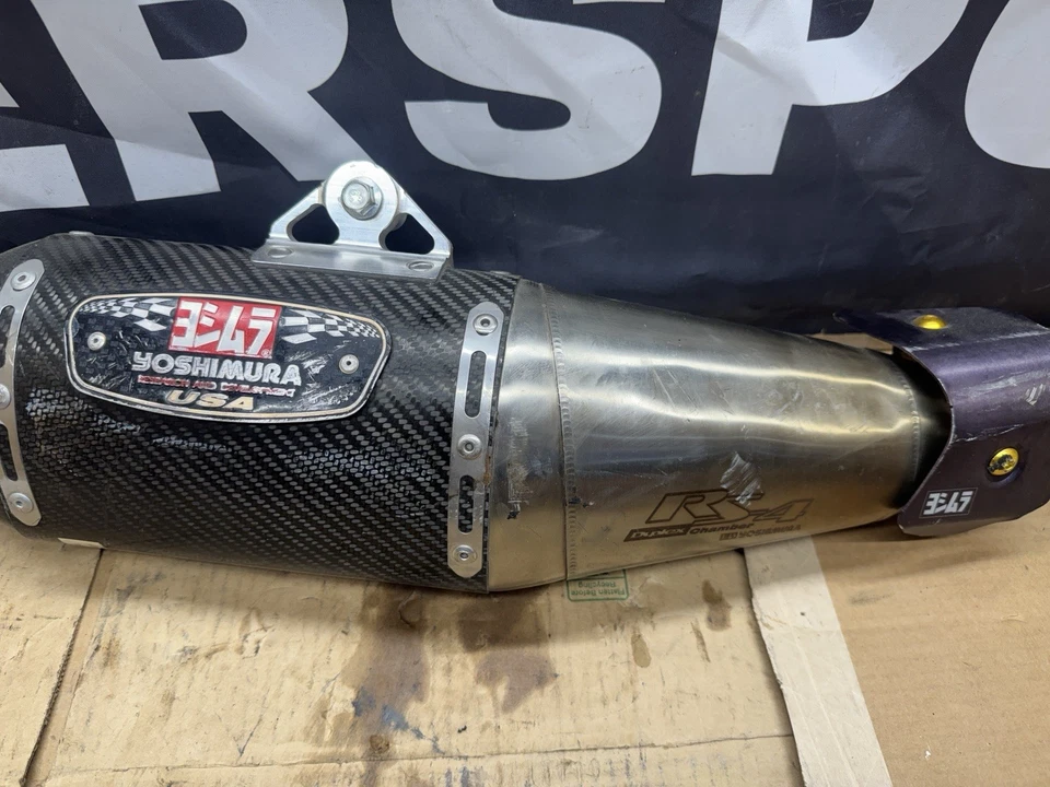 Kawasaki Ninja ZX6R Zx6 2009 09-12 escape antideslizante Yoshi Yoshimura RS4 carbono Foto 3 de 4