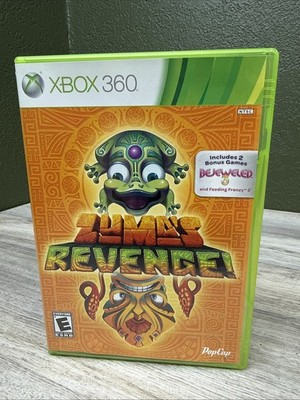 Zuma's Revenge (Microsoft Xbox 360, 2012) Complete w/ Manual - Tested & Working