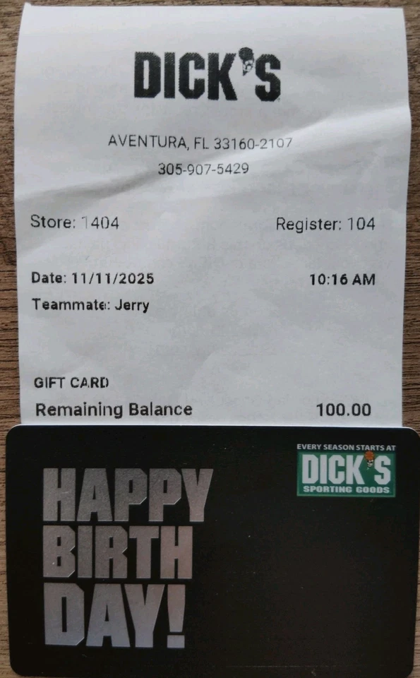 Dick's Sporting Goods $100 Gift Card - Physical Card ~ - Image 2 of 3