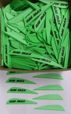100 AAE Max Stealth 2.7" Bright Green Vanes arizona archery arrow fletching