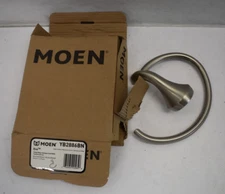 Moen Eva Towel Ring Brushed Nickel Finish YB2886BN Genuine OEM Wall Mounted