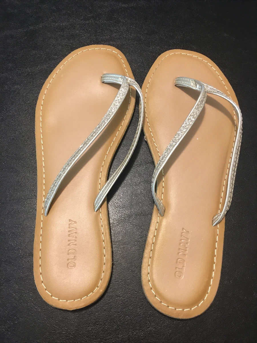 Old navy gold flip flop Clearance