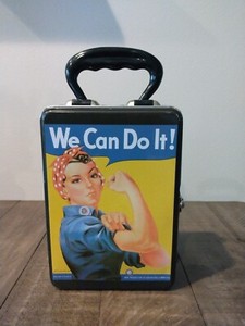 We Can Do It - Women in the War Tin Lunch Box featuring Rosie the Riveter