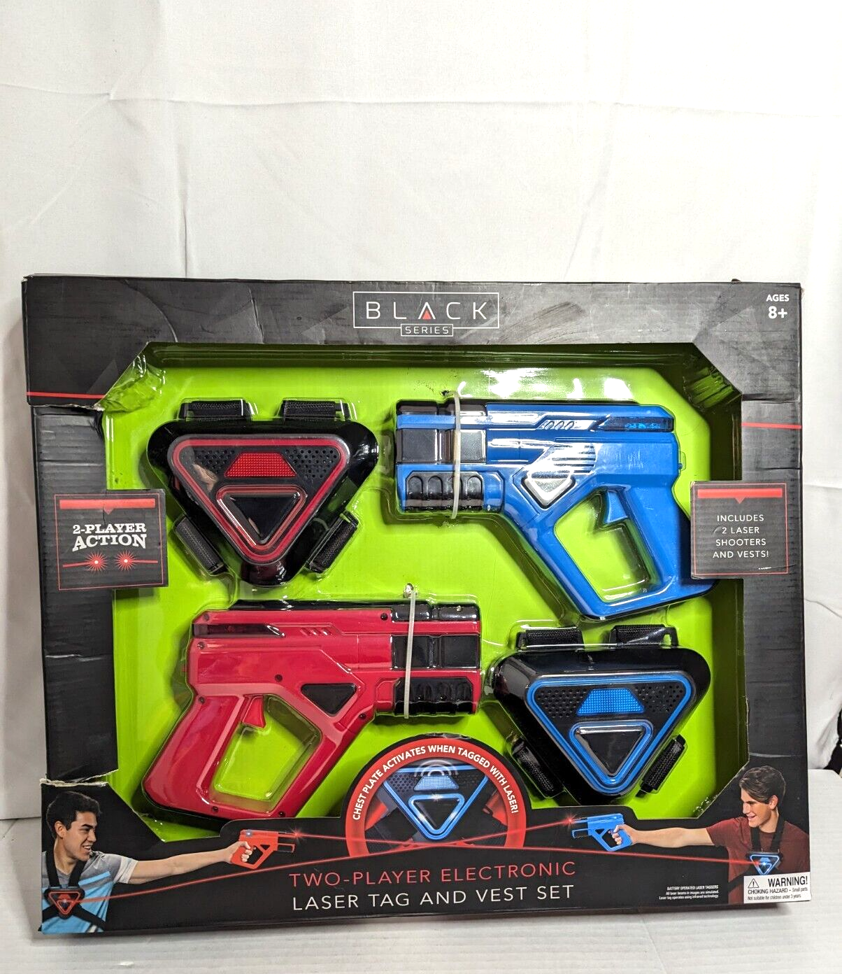 Black Series Two-player Set Electronic Laser Tag 2 Lasers Shooters