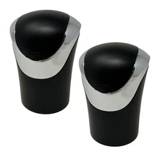 TrexNYC Car Ashtray Luxury Flip Top with Blue LED Light, 2-Packs