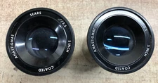 2 Vintage Used Sears Anastigmat f/3.5, 5 Inch Coated Slide Projector Lens