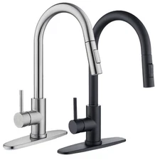 Single Handle Pull Out Kitchen Faucet High Arc Single Level Pull Down Sprayer