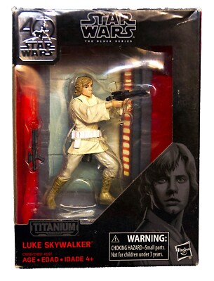 Star Wars: Titanium Series 40th Anniversary Luke Skywalker Actionfigur NEU
