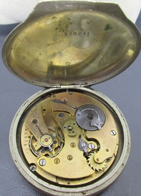 Ancienne Montre gousset Reveil mouvement mécanique diamètre 55 mm