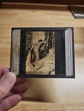 Vintage Magic Lantern Slide-Femme Au Bain-Painting By Degas