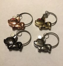 New Wire Rope 3D Keychain Pembroke Welsh Corgi Dog Pick Your Color Silver, Gold