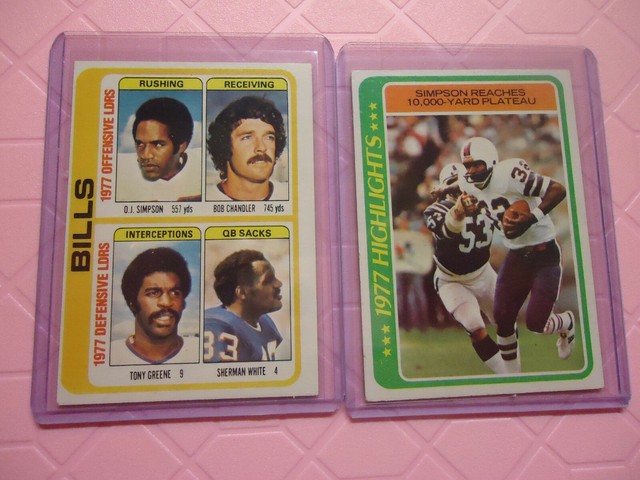 1978 Topps O J Simpson Lot Highlights And Bills Team Checklist Ebay 1978 Topps O J Simpson Lot Highlights And Bills Team Checklist Ebay